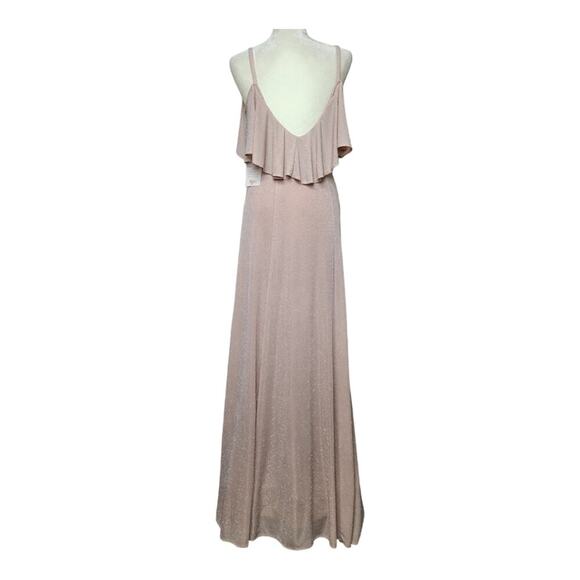 NWT SMYMM Renee Ruffle Blush Pink Special Occasion Maxi Dress XS ★DISCONTINUED★ - Picture 7 of 15